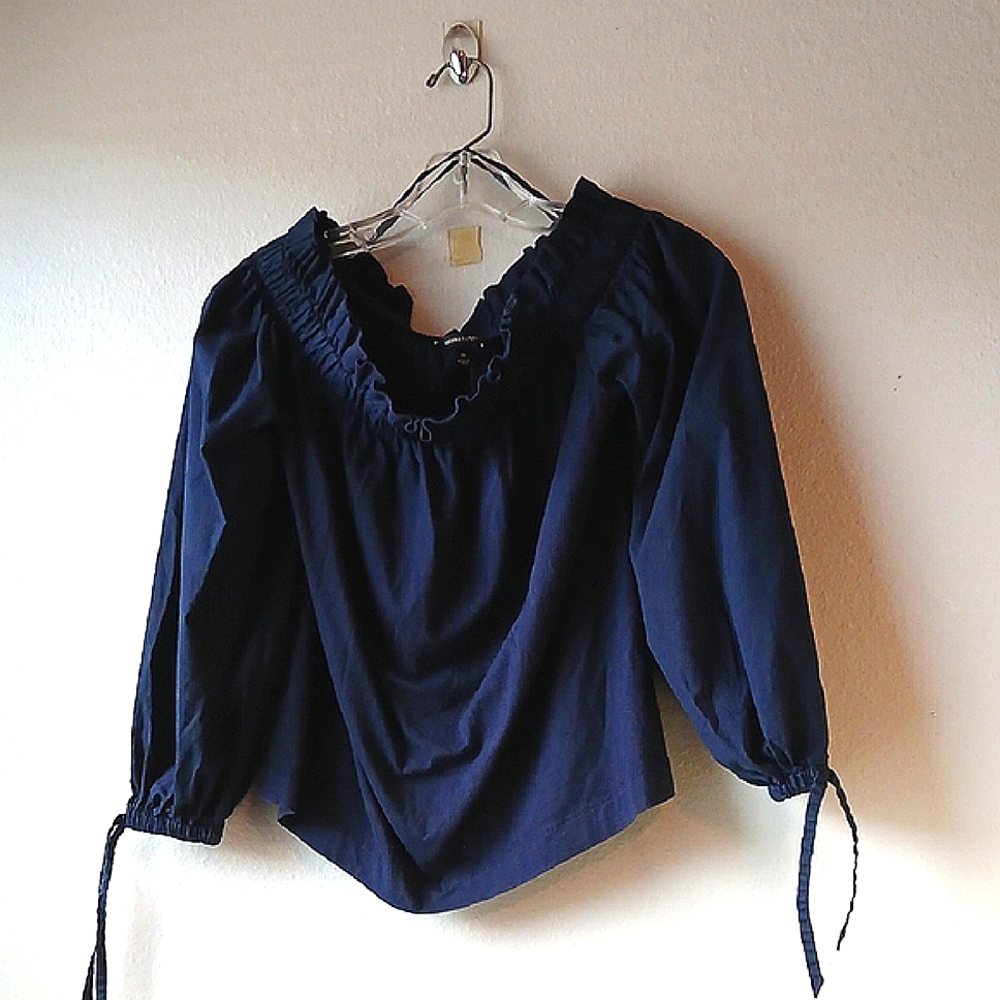 Banana Republic Elegant Navy Blue Women's Crop Top
